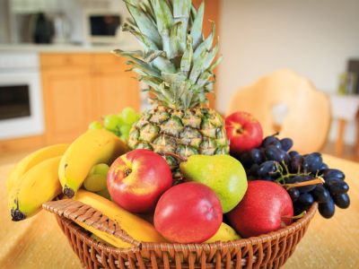 frisches Obst im Appartement